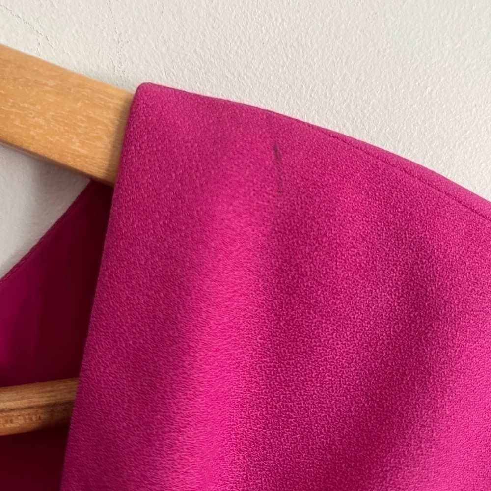 J.Crew Pink Origami Gathering Detail Wool Crepe Dress - Picture 6 of 9